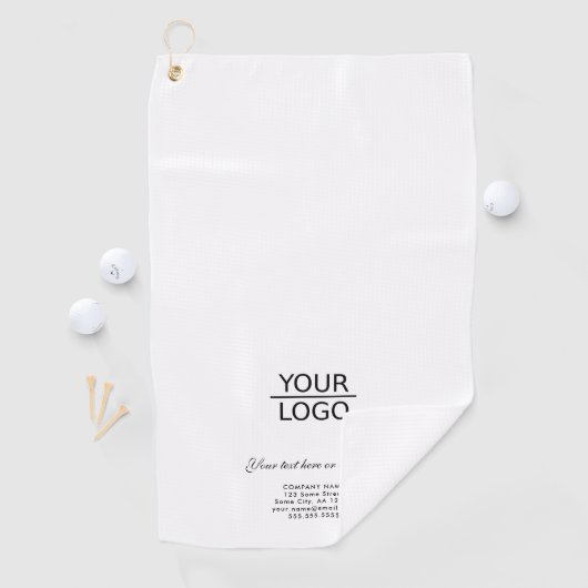 ロゴの追加カスタム文字会社プロモーション白 ゴルフタオル (インサイチュ)