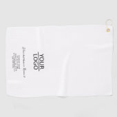 ロゴの追加カスタム文字会社プロモーション白 ゴルフタオル (横)