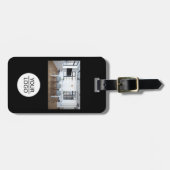 ロゴの追加カスタム文字会社写真 ラゲッジタグ (正面横)