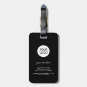 ロゴの追加カスタム文字会社写真 ラゲッジタグ (裏面縦)