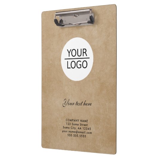 ロゴの追加カスタム文字会社素朴プロモーション クリップボード (左)