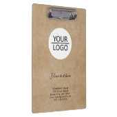 ロゴの追加カスタム文字会社素朴プロモーション クリップボード (右)