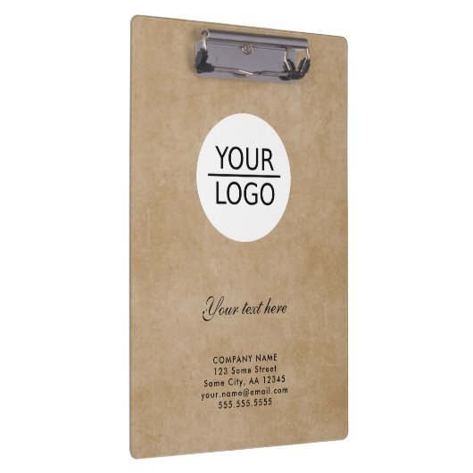 ロゴの追加カスタム文字会社素朴プロモーション クリップボード (右)