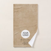 ロゴの追加カスタム文字会社素朴 ハンドタオル (ハンドタオル)