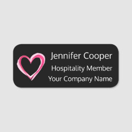 ロゴの追加カスタム文字名タグバッジ簡単読 名札