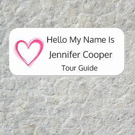 ロゴの追加カスタム文字名タグバッジ簡単読 名札