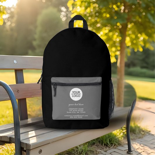 ロゴの追加カスタム文字Black Company プリントバックパック