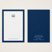 ロゴの追加カスタム縁どカラーイヤリングディスプレイカード (正面&裏面)