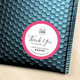 ロゴの追加カスタム縁ど色ありがとうご確認 ラウンドシール