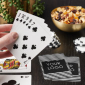 ロゴの追加カスタムBusiness Chic Blackストライプ製品 トランプ (インサイチュ)