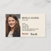 ロゴの追加カラーの変更不動産仲介業者プロフェッショナル写真 名刺 (正面)