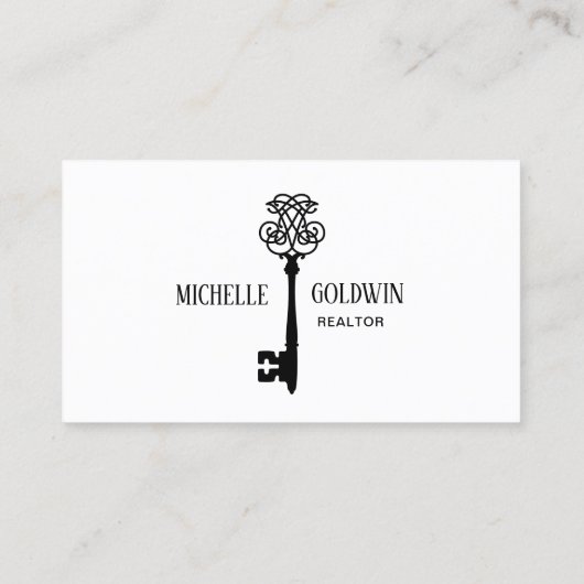 ロゴの追加カラー変更エスティ実在ティプロフェッショナル鍵 名刺 (裏面)