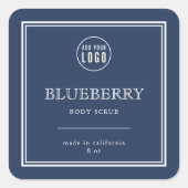 ロゴの追加クラシックカスタム製品の色 スクエアシール (正面)