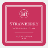 ロゴの追加クラシックカスタム製品の色 スクエアシール (正面)