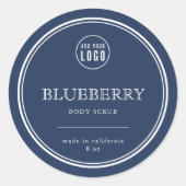 ロゴの追加クラシックカスタム製品の色 ラウンドシール (正面)