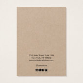 ロゴの追加クラフト縁どヘアクリップ表示 (裏面)