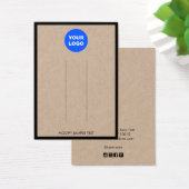 ロゴの追加クラフト縁どヘアクリップ表示 (デスク)