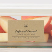 ロゴの追加グレースクリプトラインクラフト製品ラベル ラベル (貼付)