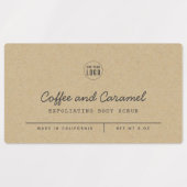 ロゴの追加グレースクリプトラインクラフト製品ラベル ラベル (デザイン1)