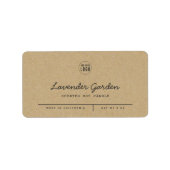 ロゴの追加グレースクリプトラインクラフト製品ラベル ラベル (正面)