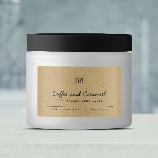 ロゴの追加グレースクリプトラインクラフト製品ラベル ラベル