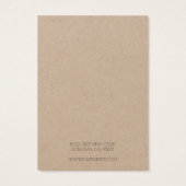 ロゴの追加シンプルネックレスクラフト表示カード (裏面)