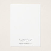 ロゴの追加シンプルネックレスジュエリー表示カード (裏面)