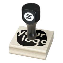 ロゴの追加シンプルビジネスエレガントプロフェッショナル ラバースタンプ