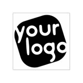 ロゴの追加シンプルビジネスエレガントプロフェッショナル ラバースタンプ (インプリント)