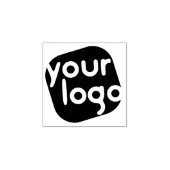 ロゴの追加シンプルビジネスエレガントプロフェッショナル ラバースタンプ (インプリント)