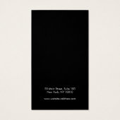 ロゴの追加シンプルブラックイヤリングディスプレイカード (裏面)