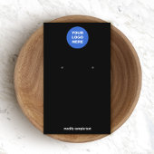 ロゴの追加シンプルブラックイヤリングディスプレイカード