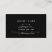 ロゴの追加シンプルミニマル編集可能カラー 名刺 (裏面)