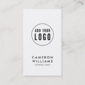 ロゴの追加シンプル編集可能カラーソーシャルメディア 名刺 (正面)