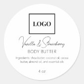 ロゴの追加シンプル美しいエレガント業界 ラウンドシール (正面)