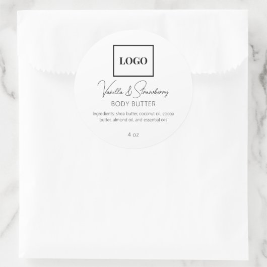 ロゴの追加シンプル美しいエレガント業界 ラウンドシール (バッグ)