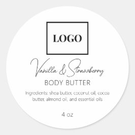 ロゴの追加シンプル美しいエレガント業界 ラウンドシール