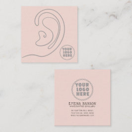 ロゴの追加ジュエリーイヤリングクリームディスプレイカード コーリングカード