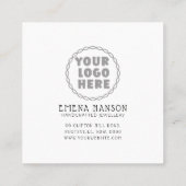 ロゴの追加ジュエリーイヤリング表示カード コーリングカード (裏面)