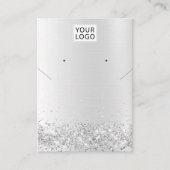 ロゴの追加ジュエリーグリッターネックレスイヤリングディスプレイ 名刺 (正面)