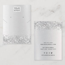 ロゴの追加ジュエリーグリッターネックレスイヤリングディスプレイ