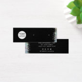 ロゴの追加ジュエリーモダンブラックイヤリングディスプレイカード (デスク)