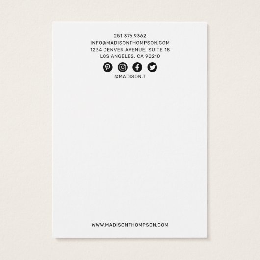 ロゴの追加ジュエリー4 Hole Earring Display (裏面)