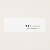 ロゴの追加スタッドイヤリングジュエリー表示カード (裏面)