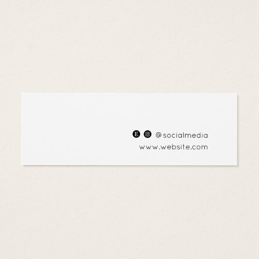 ロゴの追加スタッドイヤリングジュエリー表示カード (裏面)