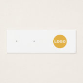 ロゴの追加スタッドイヤリングジュエリー表示カード (正面)