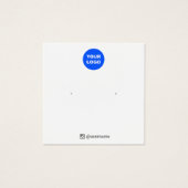 ロゴの追加スタッドイヤリングジュエリー表示 (正面)