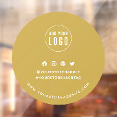 ロゴの追加ソーシャルメディアの編集可能な背景ラウンド ウィンドウサイン (シート2)