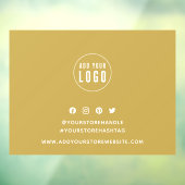 ロゴの追加ソーシャルメディアの編集可能な背景 ウィンドウサイン (シート3)