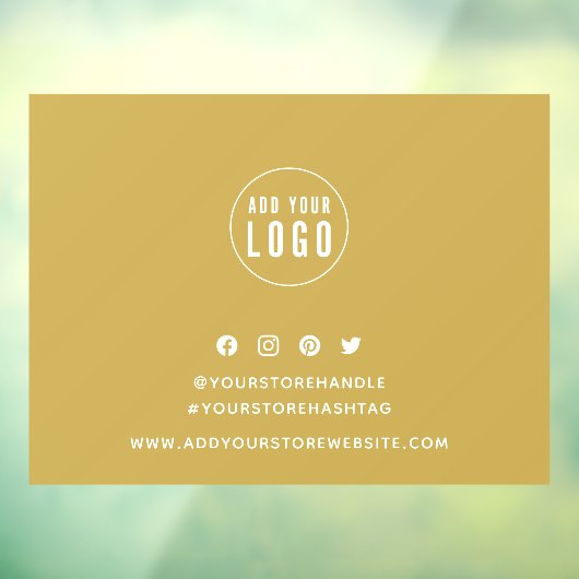 ロゴの追加ソーシャルメディアの編集可能な背景 ウィンドウサイン (シート3)